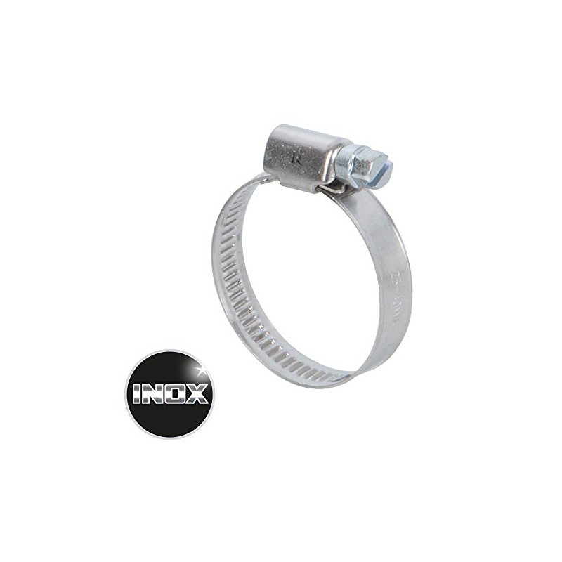 RIBILAND 07370 Clamp Silver Stainless Steel 25 – 40 mm