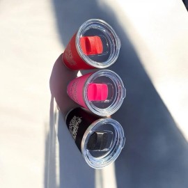 Bogeyfreedesigns If I’m The Problem You Might Be The Reason 20oz Insulated Tumbler Pink Red Black