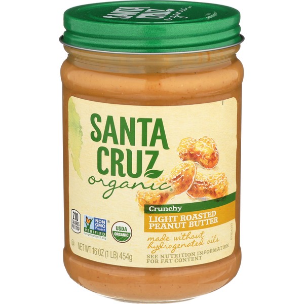 Santa Cruz Organics Lgt Crnchy Pbutter (12x16oz )