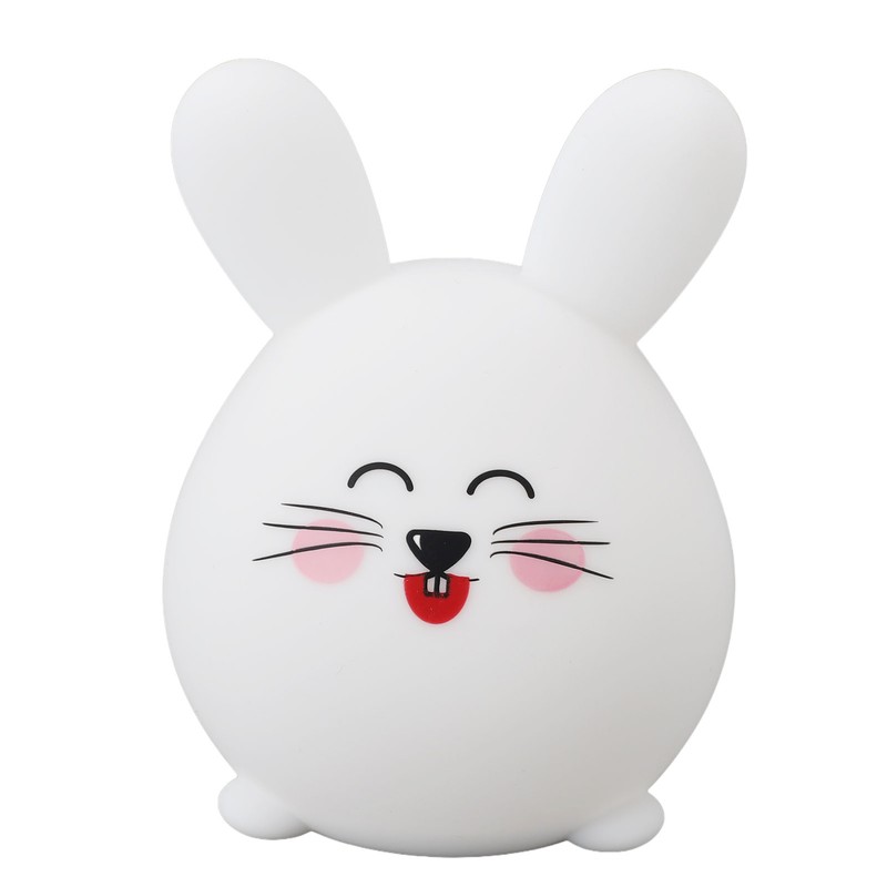 Silicone Night Light Cute Cartoon Mouse USB Rechargeable Tap Control