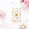 Cavore 40 JGA Tattoos in Metallic Gold - Bride Tribe