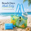 Portable Mesh Beach Bag for Kids’ Toys – Anti-Sand Large-Capacity