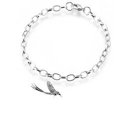 C20 Mayfly fine lead free English Pewter charm on a belcher link chain anklet bracelet