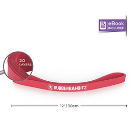 Rubberbanditz 12 inch Continuous Loop Physical Therapy/Rehabilitation (Rehab) Band - Medium - 20-35 lbs (9-16 kg) Resistance