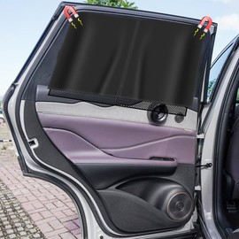 Tutamaz Sun Protection Car Pack of 2, Sun Protection Car Baby Children, Sun Protection Car Side Window, Car Curtain, UV Protection & Blackout Car Window, Heat Protection Curtain for Side Window