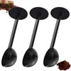 Capiant 3 PACK 2-In-1 Black Espresso Coffee Bean Spoon, Tamping