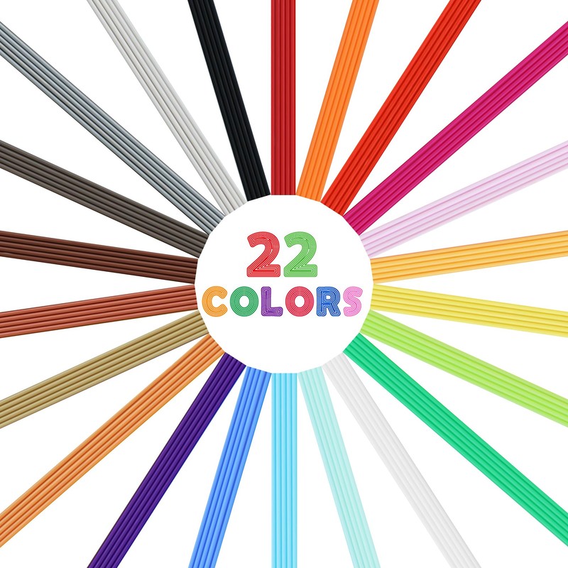 22 Colors PCL 3D Pen Filament Refill for 3Doodler Start+
