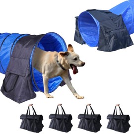 Japard Dog Agility Equipment, Tunnel Sandbags 4 Pack, Holding Bags Only, Training Tool Equipment, Outdoor Indoor