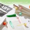 6Pcs Silicone Automatic Bookmarks, Unique Visualized Book Markers for Reading