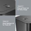 N. NETDOT 3 Pack 10 L/2.6 Gal Bathroom Trash Can
