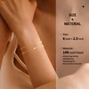 Turandoss Gold Plated Bracelets for Women, Dainty 14K Gold Butterfly
