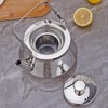 SANQIAHOME 1.5 Litre Stainless Steel Teapot with Egg A Modern