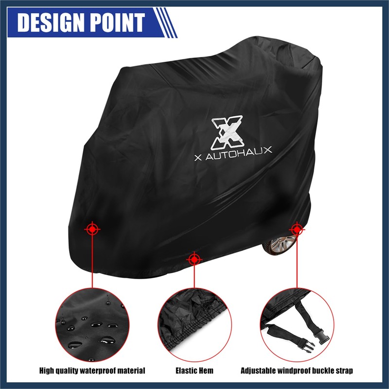 INFINAUTO 3 or 4 Wheel Mobility Scooter Cover Waterproof Sun