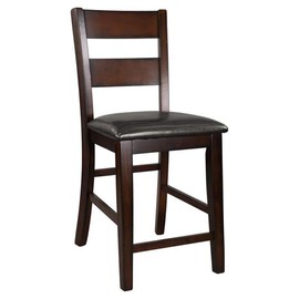 Lexicon Mantello Wood Counter Height Dining Chairs in Cherry (Set of 2)
