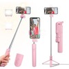 Selfie Stick Tripod, 40in Retractable Phone Tripod with Remote Control