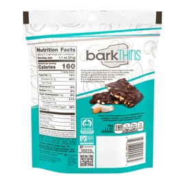 barkTHINS Dark Chocolate Coconut and Almond Snacking Chocolate Bags, 4.7 oz (6 Count)
