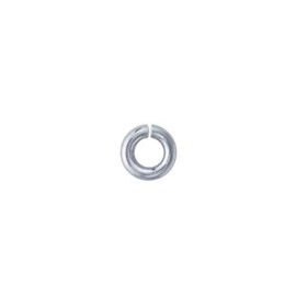 CRAFT WIRE - 20 anillos abiertos de plata argentium 935, calibre 20, 8,1 mm OD/6,5 mm ID fabricados en Estados Unidos