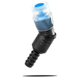 J.CARP Straight Drink Tube Bite Valves with Cap, for Hydration Backpack Water Bladder Tube, 90° Black