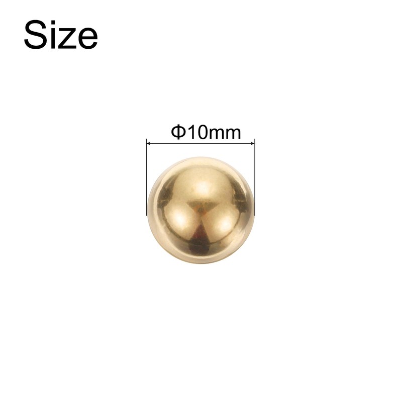 uxcell 20pcs Precision Solid Brass Bearing Balls 10mm Industrial Brass