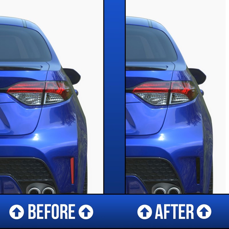 Reflector Tint Overlays Compatible with 2019-2025 Toyota Corolla Sedan