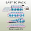 4 Pcs Compression Packing Cubes, Packing Cubes for Travel, Waterproof