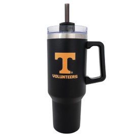 Desert Cactus University of Tennessee UT Knoxville Volunteers Vols Large Insulated Stainless Steel Handle Lid Straw Reusable Double Walled Cup Hot Cold Drinkware (40oz Ounce Rally Tumbler Design B)