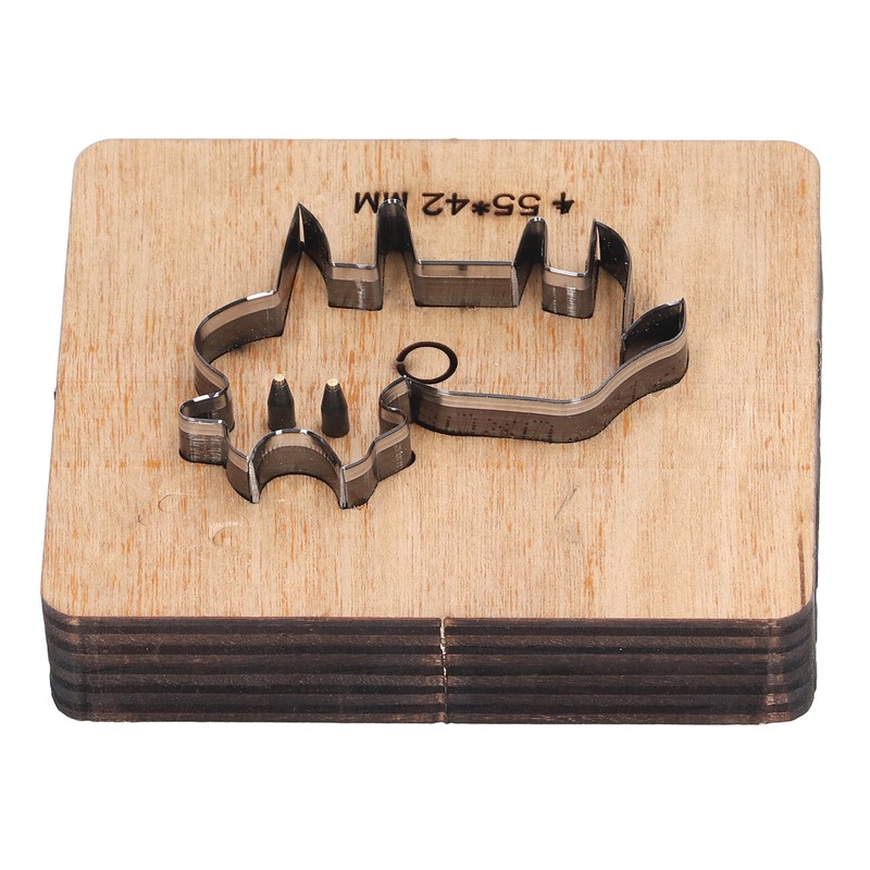 Cutting Die Cow Shape 55x42mm Leather Punching Mold Alloy Steel