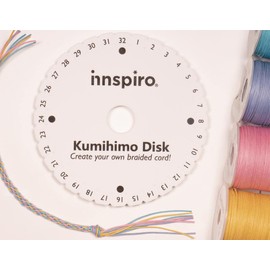 INNSPIRO Kumihimo 20003 Disc Round 15.0 cm Grey