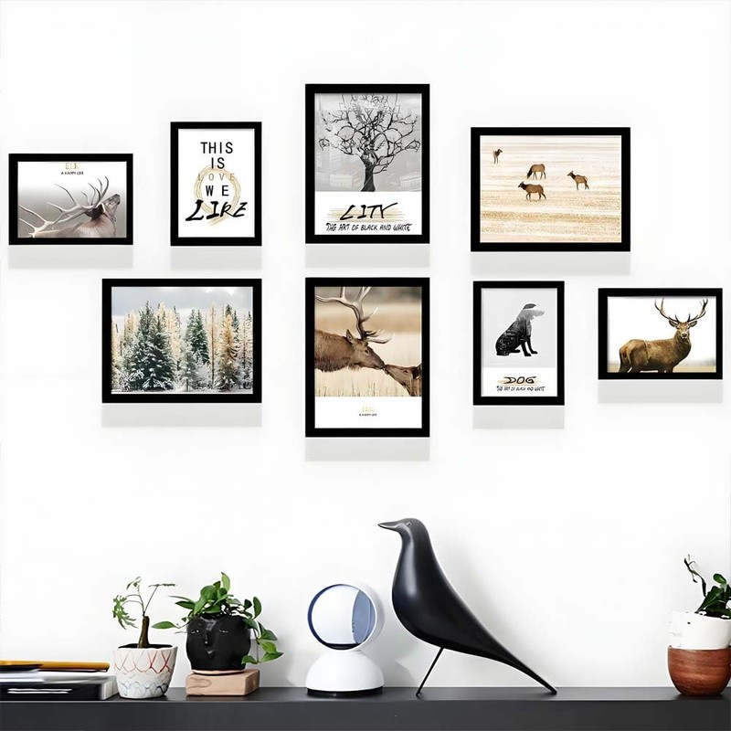4 Pack Picture Frames, Photo Frame 8x6 (20 x 15cm),