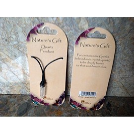 Natures Gift Pendant, Point, Crystal, Rock Clear Quartz Necklace