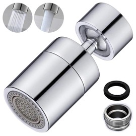 USK STORE Faucet, Shower/Neck Swinger, Water Saving Faucet, Replacement, Faucet Shower Head, Kitchen, Water Supply, 0.9 inch (22 mm), Replacement for Splash-Prevention, Foamer, Sink Cleaning, Adapter Included