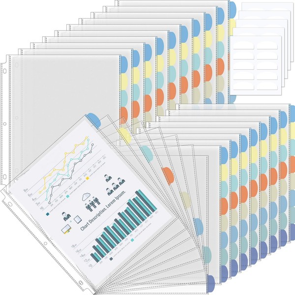 ReliThick 8 Set of 64 Pack Clear Binder Sheet Protectors
