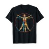 Clowncore Aesthetic Vitruvian Man Clown Creepy Goth T-Shirt