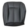 SecosAutoparts Driver Bottom Black Leather with Black Lines Seat Cover