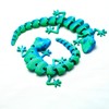 3D Printed House Lizard Ornament,Articulated Wall Gecko Flexible Joint Models