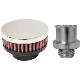 CFM Performance 1-1102-3 Billet Valve Cover Breather Oil Cap for 2009+ Nissan 370Z / Infiniti G37 (Chrome)