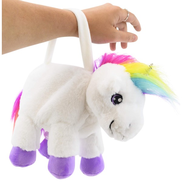 Plushible Unicorn Stuffed Animal for Kids (Poppy Purse)