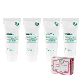 ARTSTAR Immi Desodorante Natural Tubo Depresible Lavanda 4 Piezas | Jabón 50gr La Artesanal para Adultos y Hogares