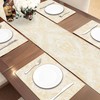 TOPLUXE Table Runner with Tassels, Jacquard Table Runner for Dining