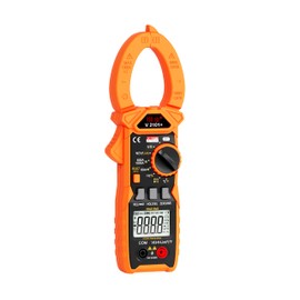 VAR TECH Digital Clamp Meter V 2101+ True Rms 1000 A Ac Dc 1500/1000 V Dc/Ac Auto Ranging, 6000 Counts, High Precision With Ncv, Vfc, In Rush Current, Low Z,Temperature,Frequency,Live Test, Orange