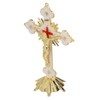 Metal Enamel Crosses Enamel Coating Anti Rust Gold White Crosses