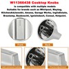 W11366438 Gas Stove Knobs Compatible with Whirlpool Range WCG55US0HS00 WCG55US0HS05