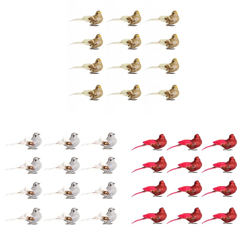 Imitation Feather Bird Multipurpose Fade Resistant Fake Feather Bird Ornament