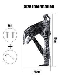 Bicycle Bottle Holder Carbon Look Universal Drink Holder for Road Bike and Kids Bike Heavy Duty