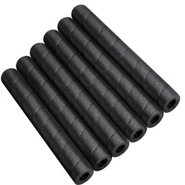 6 Pcs Pipe Insulation Foam Tube - 15.7 Inches Black Foam Pipe Covers - Multi-Purpose Soft Foam Tubing for Outdoor Indoor Swimming Pool Handle Water Pipe
