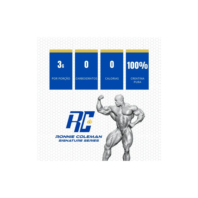 Ronnie Coleman Creatina 100% Pura 300 G Sin Sabor