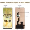 OLED for Motorola G Stylus 5G 2024 Screen Replacement 6.7