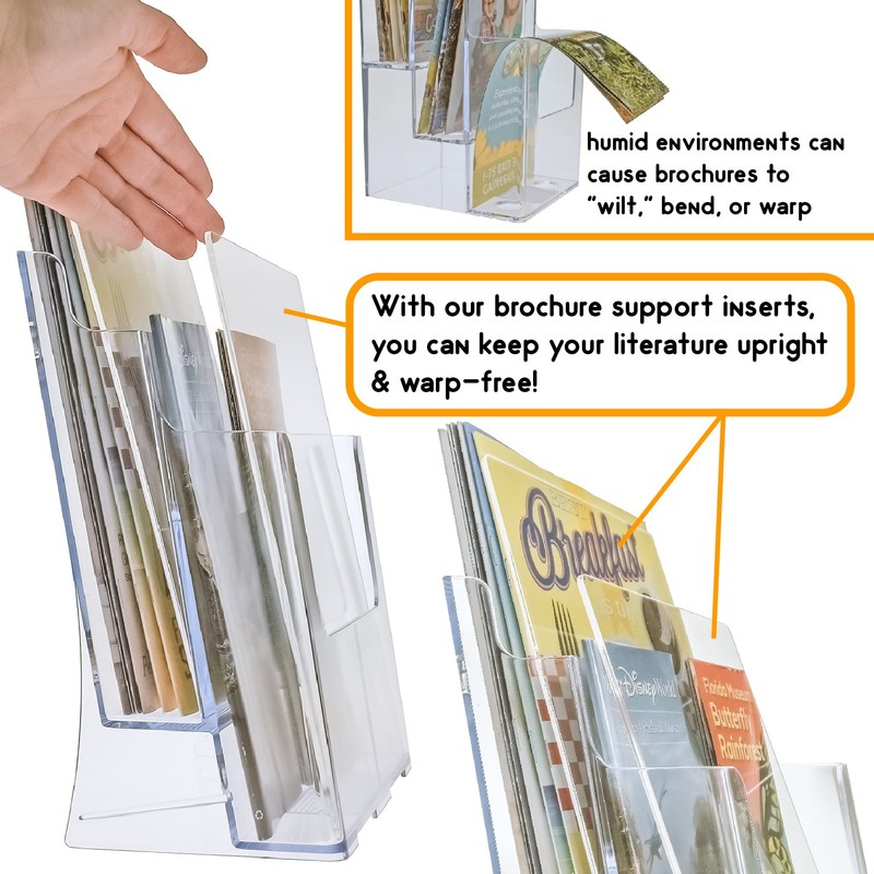 SourceOne Brochure Insert to keep papers from falling over
