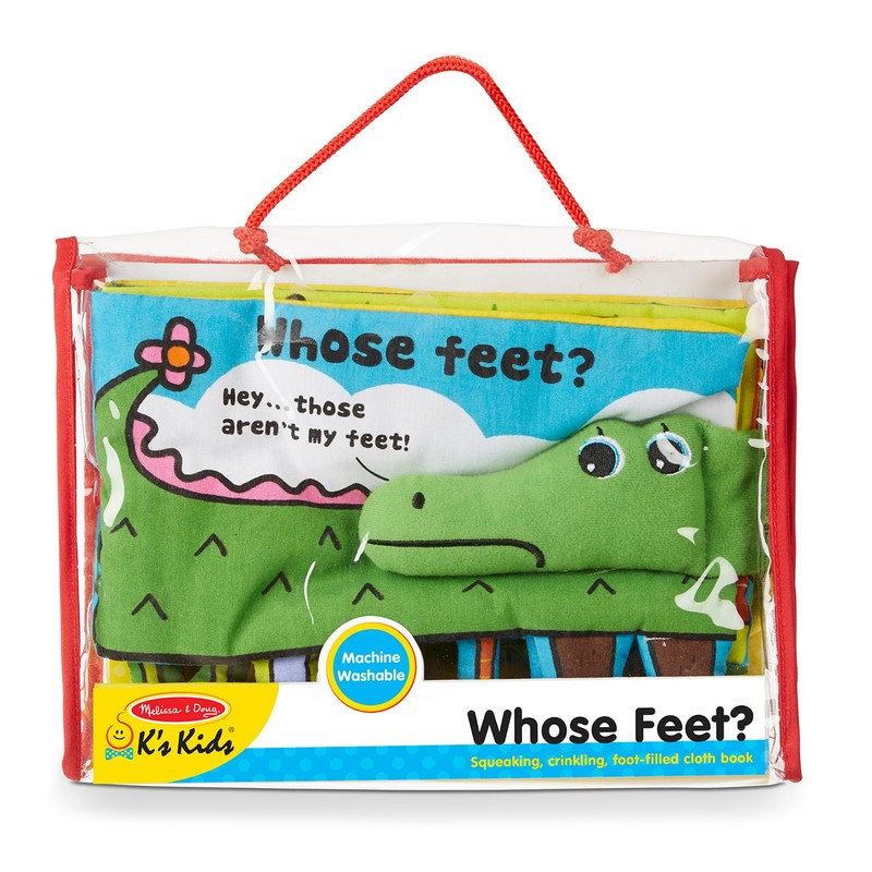 Melissa & Doug Soft Activity Baby Book - Whose Feet?