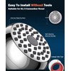 High Pressure Shower Head 3 Inches Showerhead Chrome with Adjustable